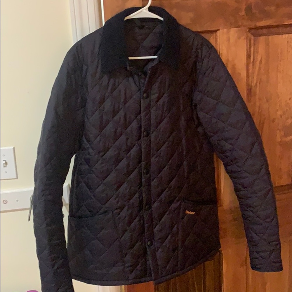 Barbour Heritage Liddesdale Quilted Jacket. Navy.